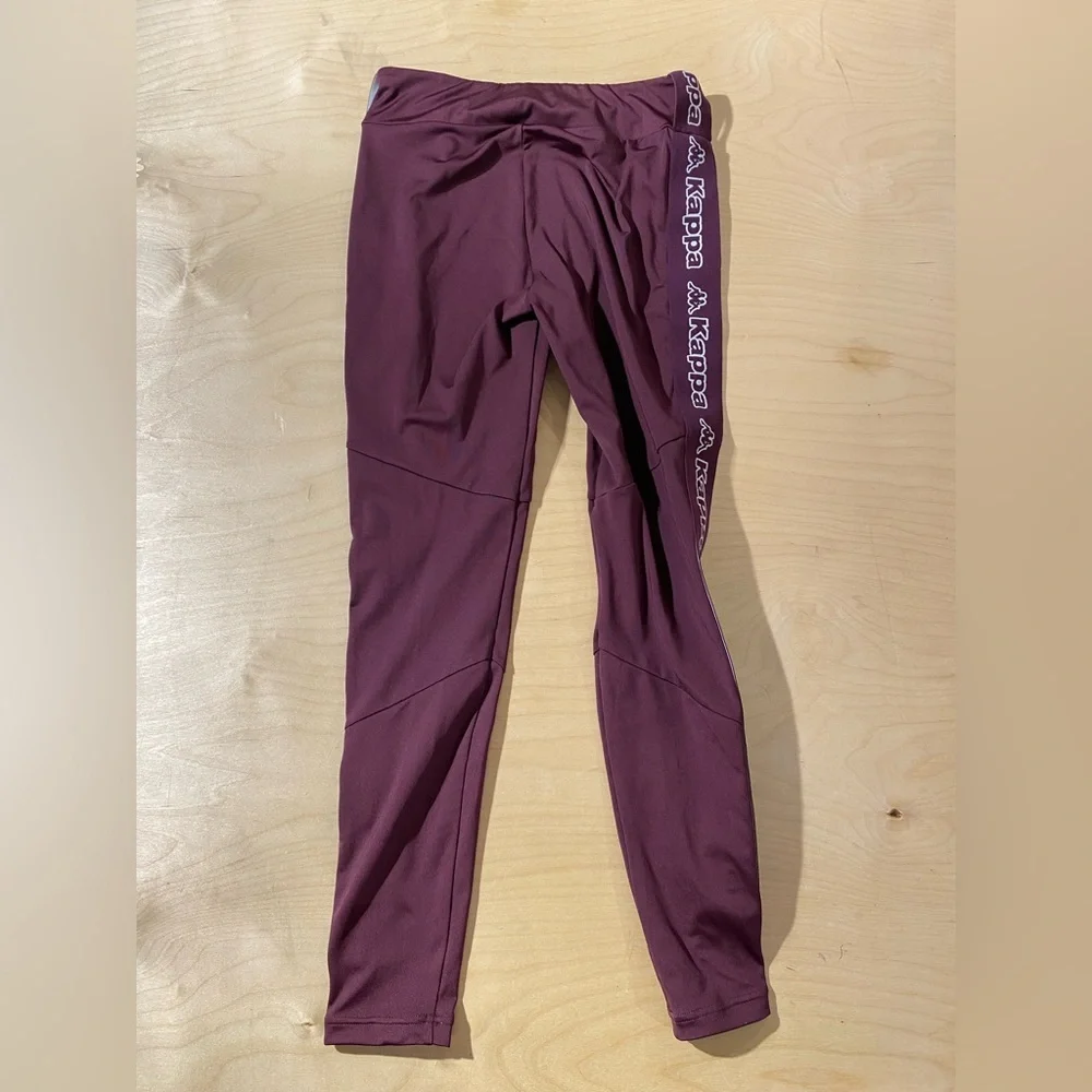 Kappa Burgundy Leggings Small (OQ)